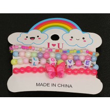 AK 0140 Set met 4 kinderarmbanden