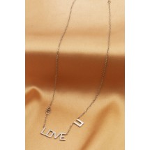 AD 0129 Stainless steel necklace/Love U