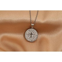 AF 0151 Stainless steel necklace/Crystals
