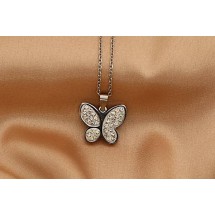 AF 0157 Stainless steel necklace/Crystals