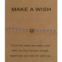 AB 0160 - Make a Wish - Stainless Steel bead