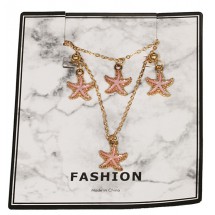 AF 0206 Setje met ketting, armband en oorbellen