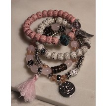 Armband Boho Vibes Roze