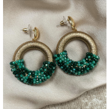 AA 0038 - Oorbellen - Crystal Beads - 5 x 4 cm