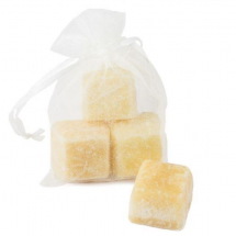 AC 0003 - Amberblokje - White Musk - Set van 3 - Organza zakje