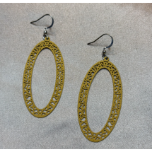 AC 0064 - Oorbellen - 6x1,5cm - Alloy