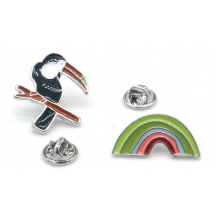 PinTwins - Set van 2 - Toekan & Regenboog