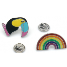 PinTwins - Set van 2 - Regenboog & Toekan